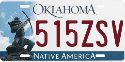 OK license plate 515ZSV