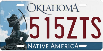 OK license plate 515ZTS