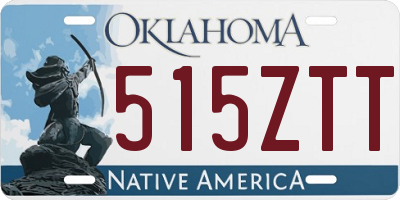 OK license plate 515ZTT