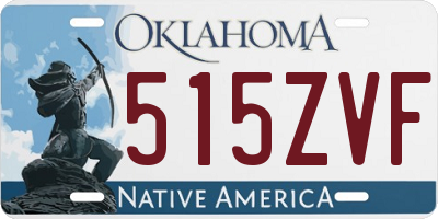 OK license plate 515ZVF