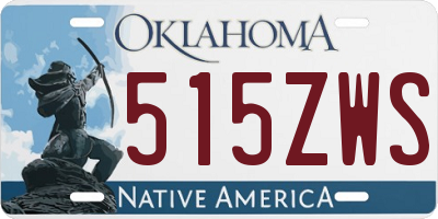 OK license plate 515ZWS