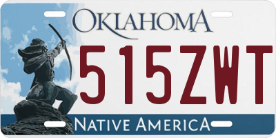 OK license plate 515ZWT