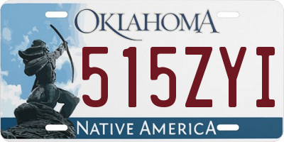 OK license plate 515ZYI