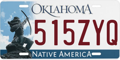 OK license plate 515ZYQ