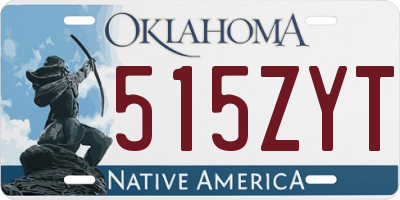 OK license plate 515ZYT