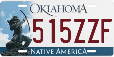 OK license plate 515ZZF