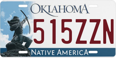 OK license plate 515ZZN