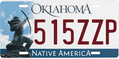 OK license plate 515ZZP