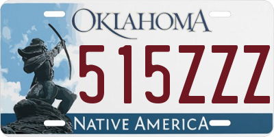 OK license plate 515ZZZ