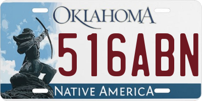 OK license plate 516ABN