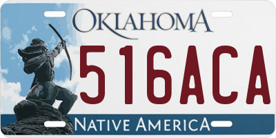 OK license plate 516ACA