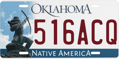 OK license plate 516ACQ