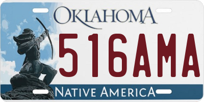OK license plate 516AMA