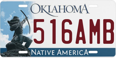 OK license plate 516AMB