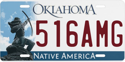 OK license plate 516AMG