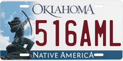 OK license plate 516AML