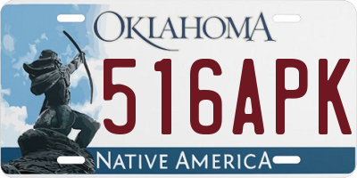 OK license plate 516APK
