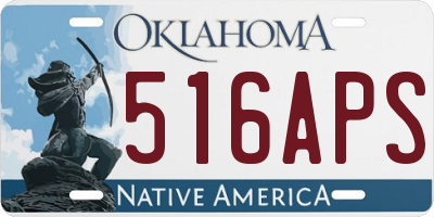 OK license plate 516APS
