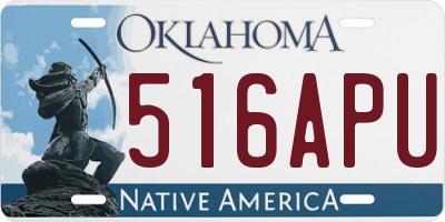 OK license plate 516APU
