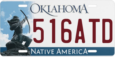 OK license plate 516ATD