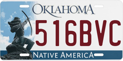 OK license plate 516BVC
