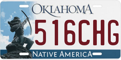 OK license plate 516CHG
