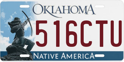 OK license plate 516CTU