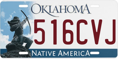 OK license plate 516CVJ
