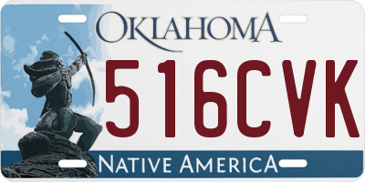 OK license plate 516CVK