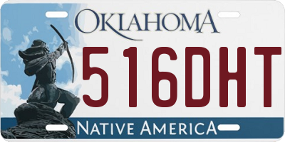 OK license plate 516DHT