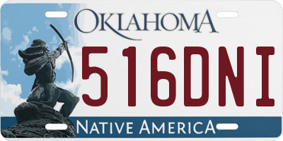 OK license plate 516DNI