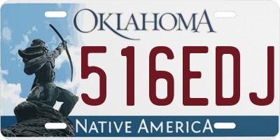 OK license plate 516EDJ
