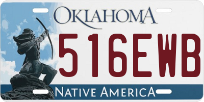OK license plate 516EWB