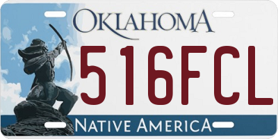 OK license plate 516FCL