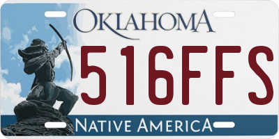 OK license plate 516FFS
