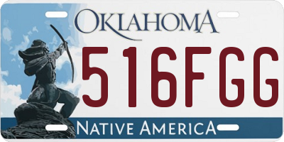 OK license plate 516FGG