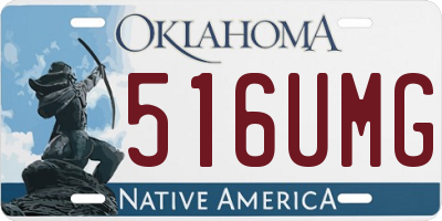 OK license plate 516UMG