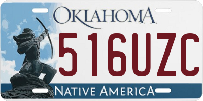 OK license plate 516UZC