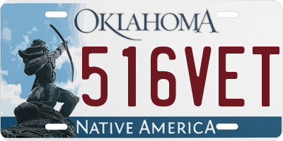 OK license plate 516VET