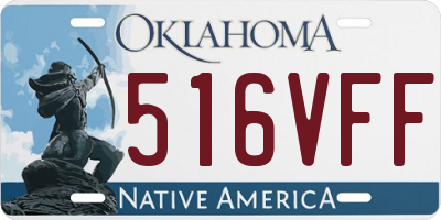 OK license plate 516VFF