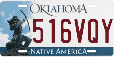 OK license plate 516VQY