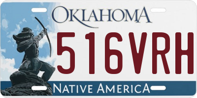 OK license plate 516VRH