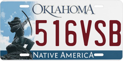 OK license plate 516VSB