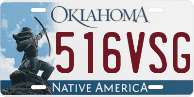 OK license plate 516VSG