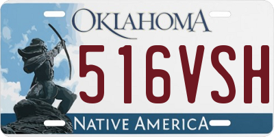OK license plate 516VSH