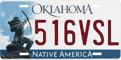 OK license plate 516VSL