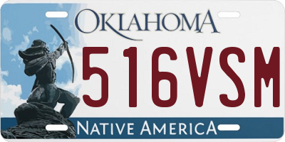 OK license plate 516VSM