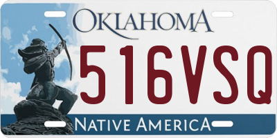 OK license plate 516VSQ