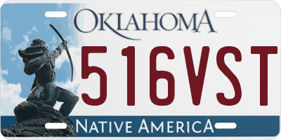 OK license plate 516VST