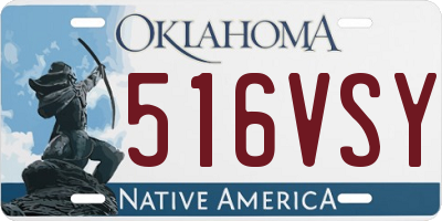 OK license plate 516VSY